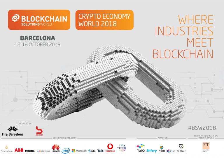 Second Annual Blockchain Solutions World Event, Crypto Economy World Holds On October 16-18