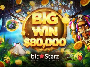 Another big win at BitStarz  Jungle Rumble lands player $80,000 prize!