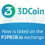 3DCoin is now listed on the p2pb2b exchange
