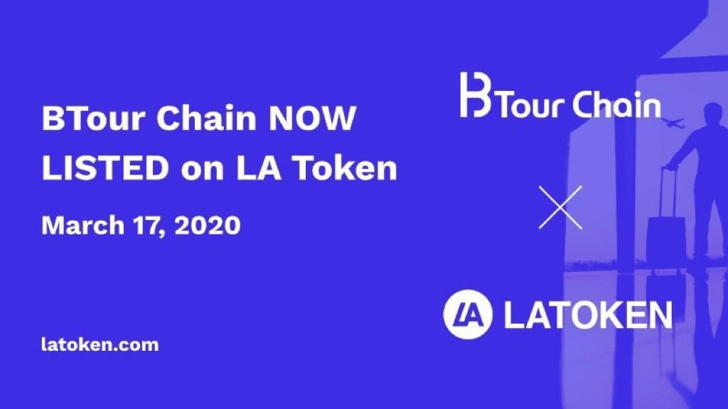 BTour Chain Now Listed on LA Token