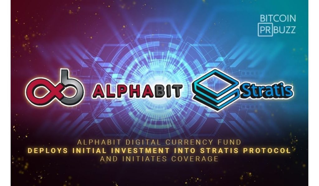  investment alphabit stratis blockchain joint according strategic 