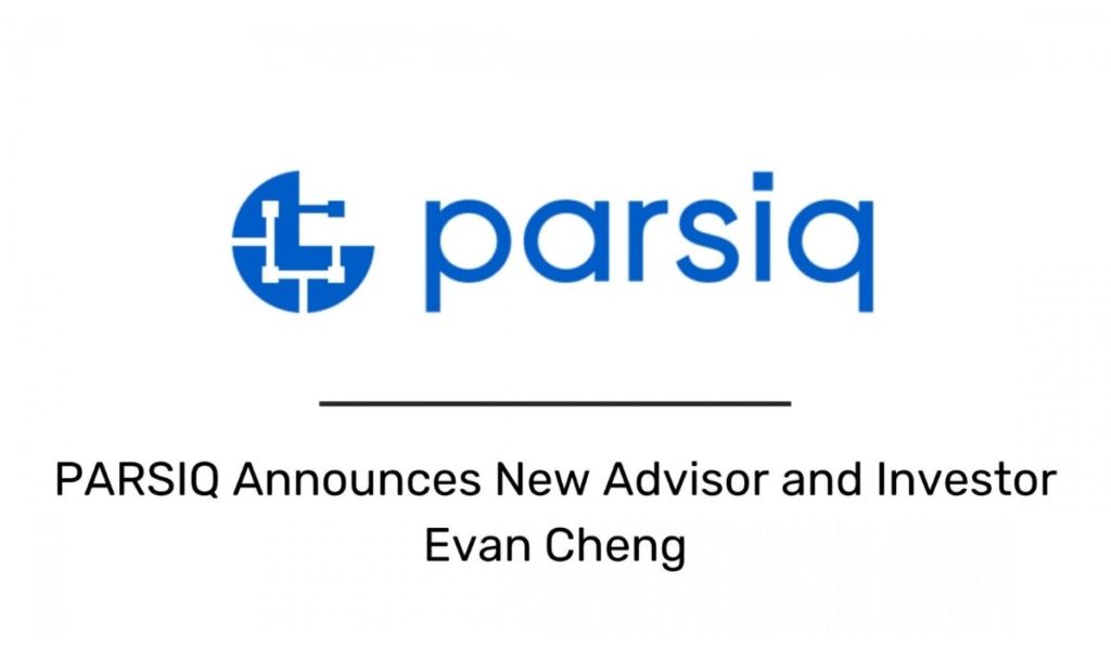  evan cheng blockchain advisor platform parsiq investor 
