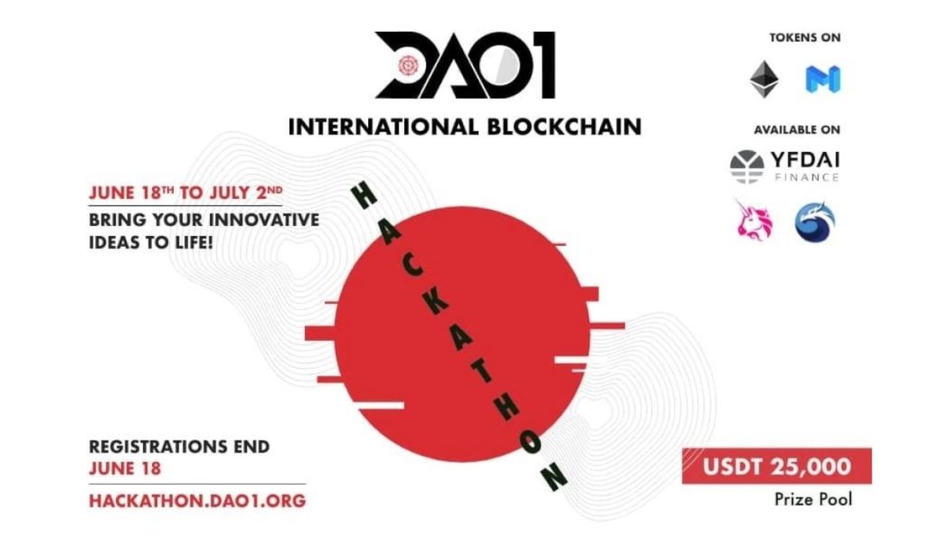  blockchain dao1 june international very hackathon open 