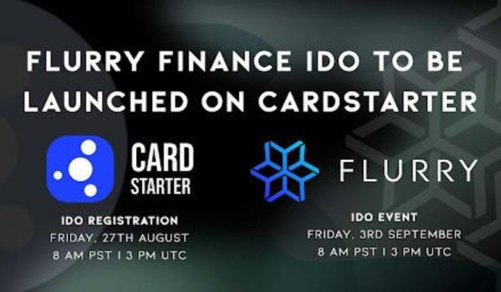  ido cardstarter through flurry cardano-based launchpad finance 
