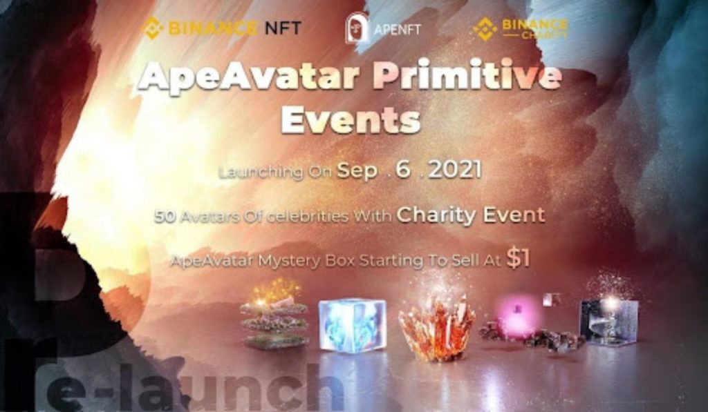  event box nft apeavata apenft mystery charity 