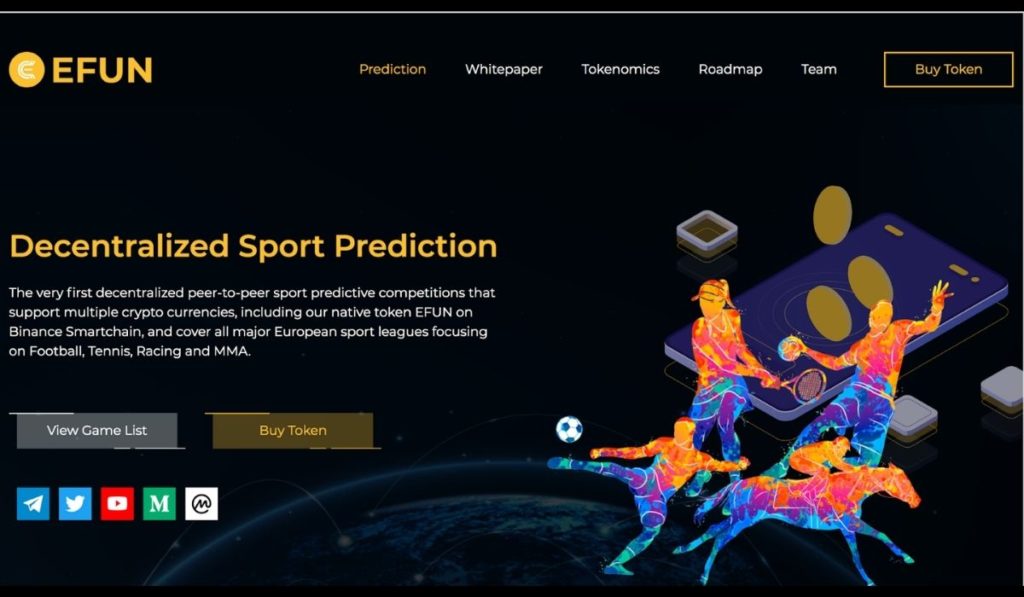 EFUN  The Pioneer Platform For Games Of Predictions On Web3 And The Metaverse