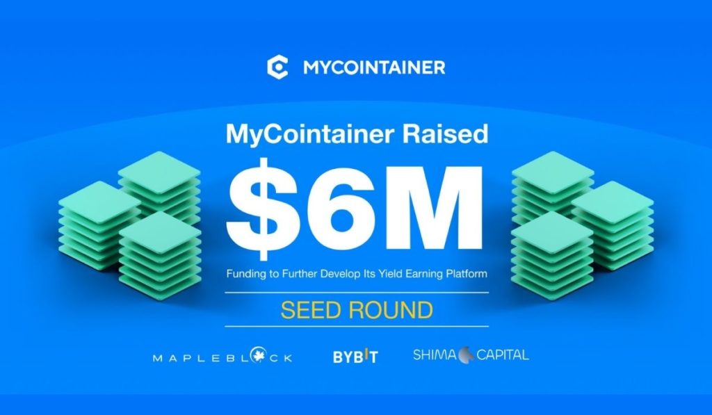  yield mycointainer round platform funding seed shima 