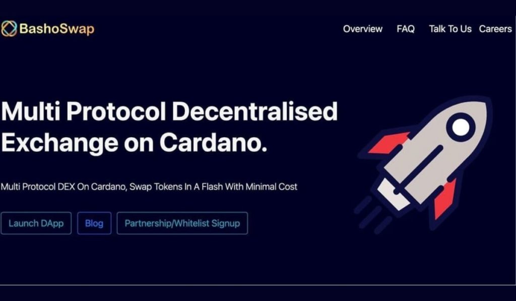  cardano bashoswap protocol exchange swaps decentralized new 