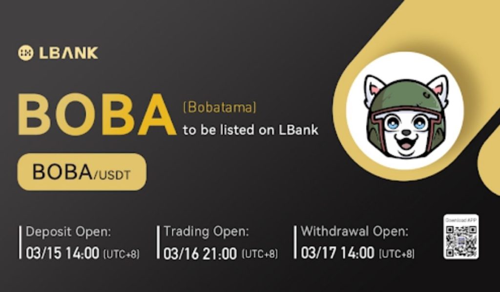  boba crypto bobatama exchange lbank bring ethereum 