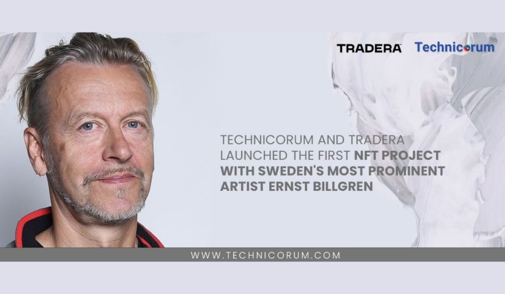 Technicorum and Tradera Launch First NFT Project with Swedens Most Prominent Artist Ernst Billgren