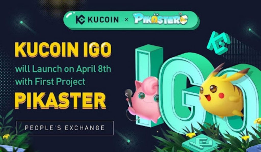  launch pikaster kucoin project platform igo-nft launching 