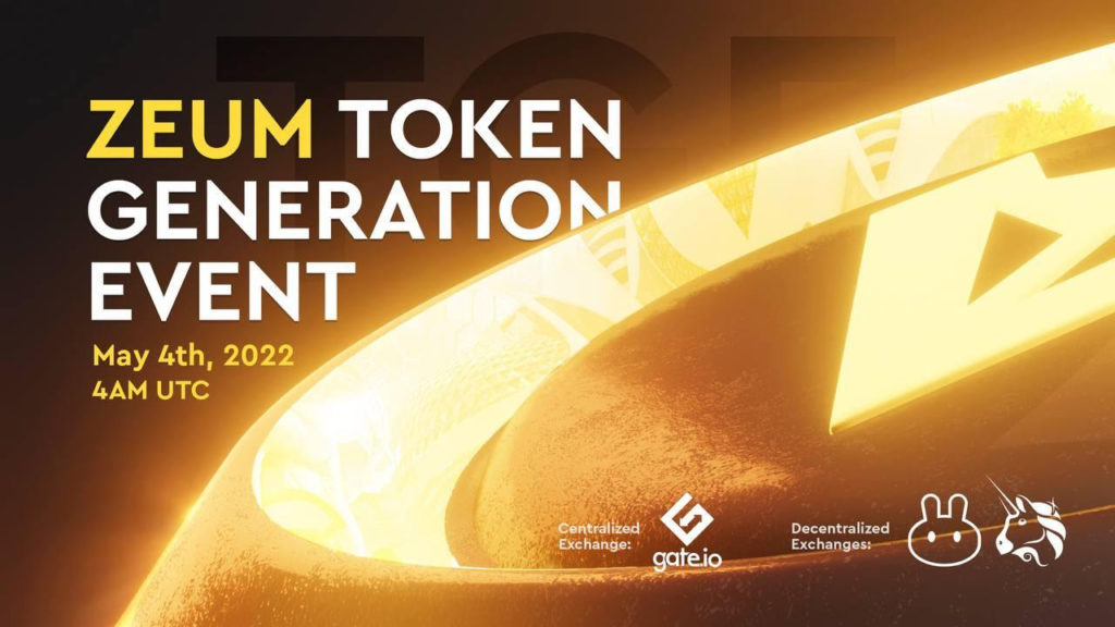 Colizeum Announces Upcoming $ZEUM Token Generation Event for 4th of May