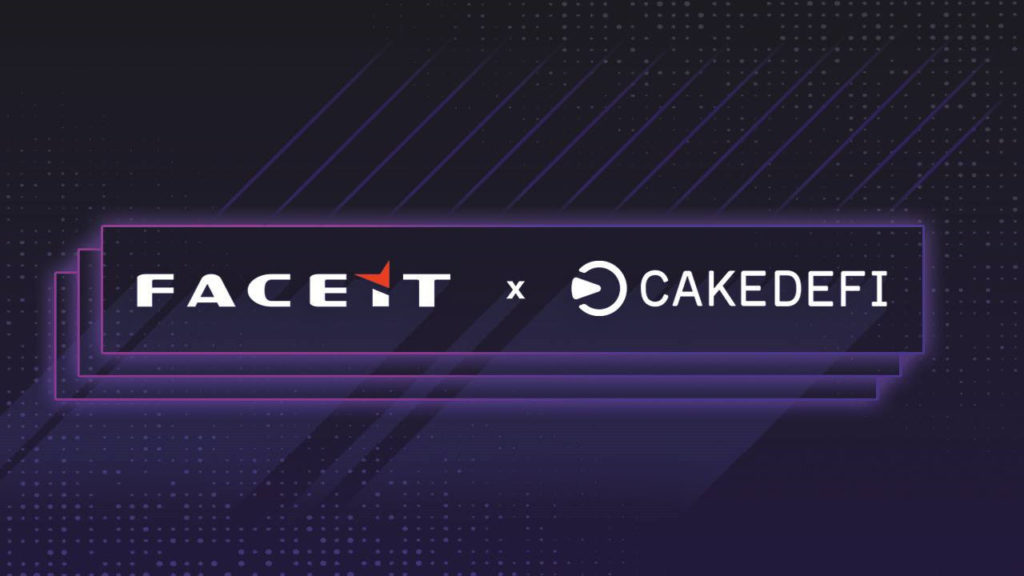  platform faceit online cake partnership defi gaming 
