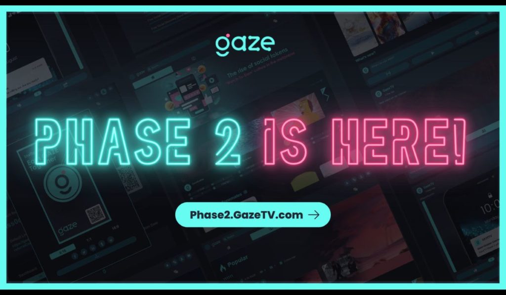  gazer-lization social gazetv phase networking launch peer-to-peer 