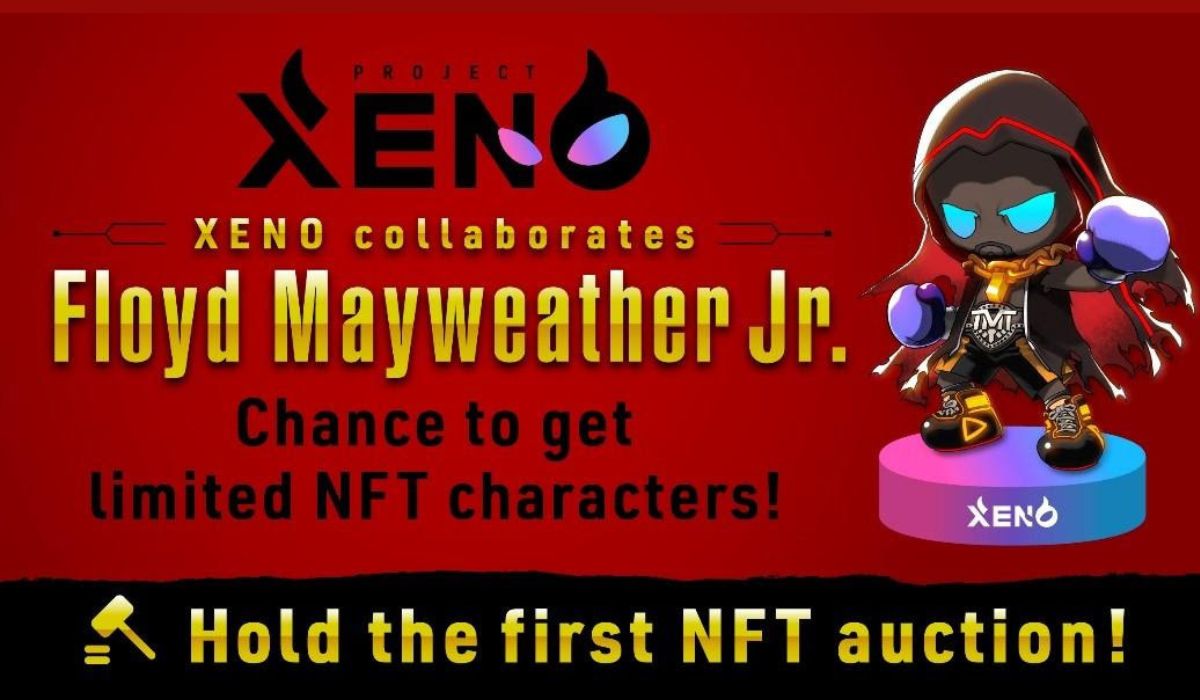  mayweather nft project auction partnership xeno floyd 