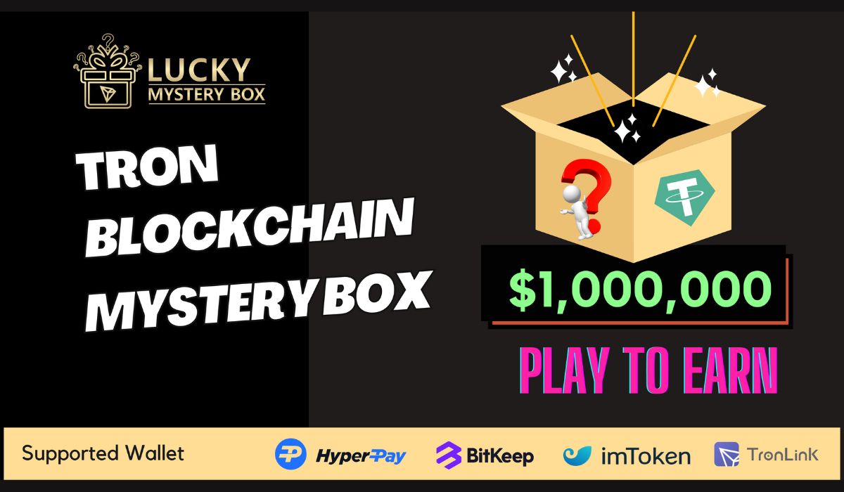  mystery lucky box lottery crypto tron cow 