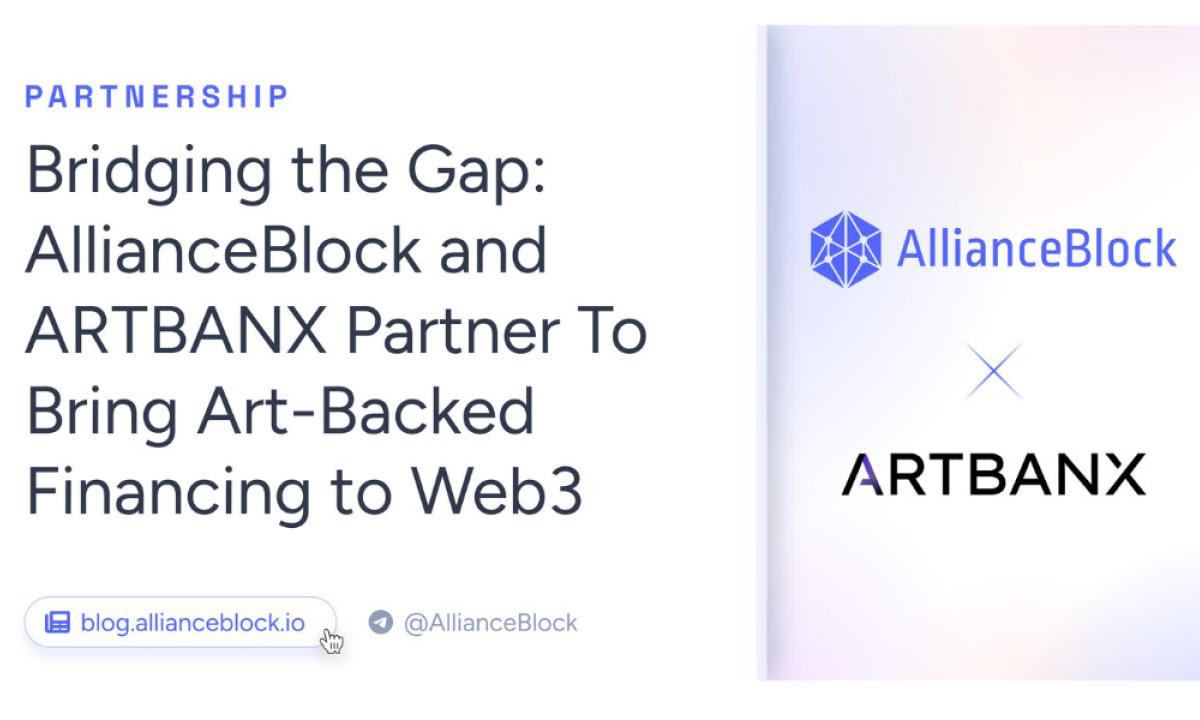  financing web3 finance allianceblock art-backed artbanx between 