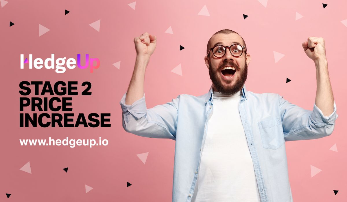 HedgeUp Presale Enters Stage 2. Price Up 50%