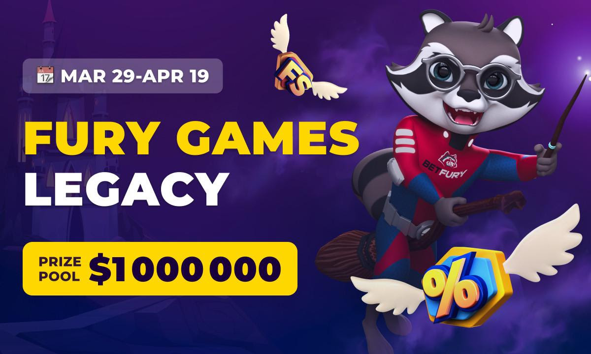 BetFury Announces Launch Of Fury Games Legacy With A $1 Million Prize Pool