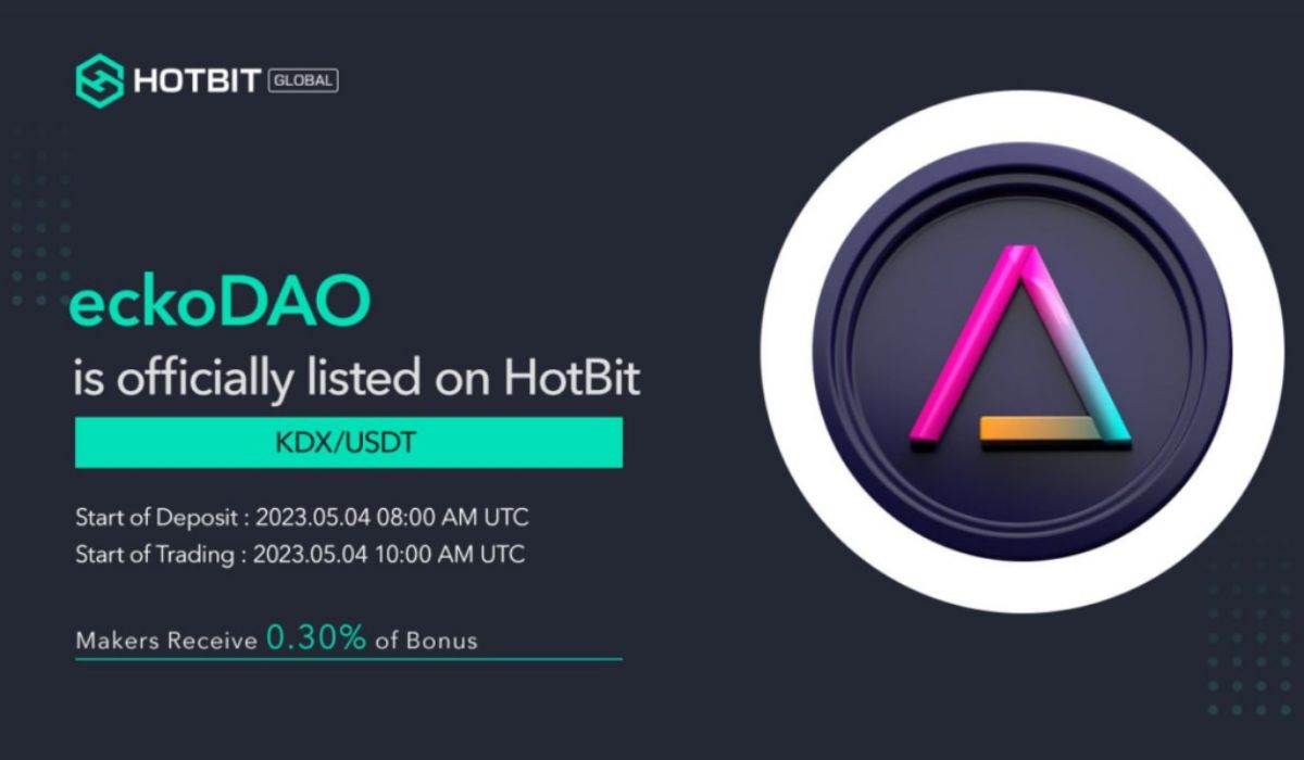  trading kdx exchange hotbit eckodao available listed 