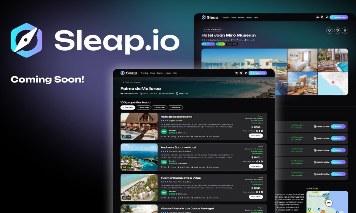 Blockchain-based Sleap Announces Upcoming Launch Aimed At Revolutionizing The Hospitality Industry