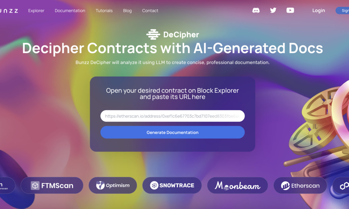 Web3 Startup Bunzz Releases DeCipher to Facilitate Web3 Development with AI-powered Smart Contract Documentation