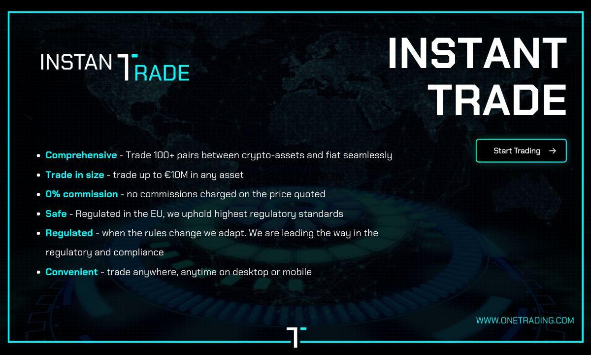 One Trading Announces Launch of Instant Trade After Securing 30M in Funding