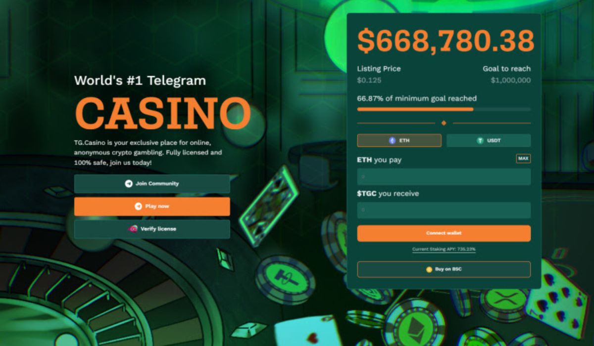  casino mark presale launch platform investor traction 