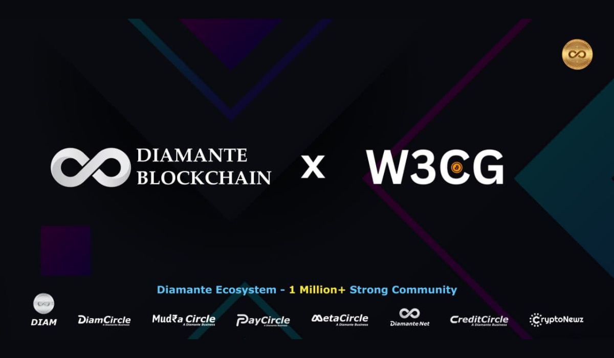  blockchain diamante enhance partnership w3cg adoption new 