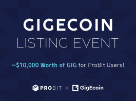ProBit Exchange will list GigEcoin March 25