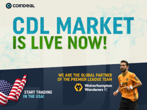 Global partner of the Premier League Team opens 13 crypto markets in the USA market for its CoinDeal Token