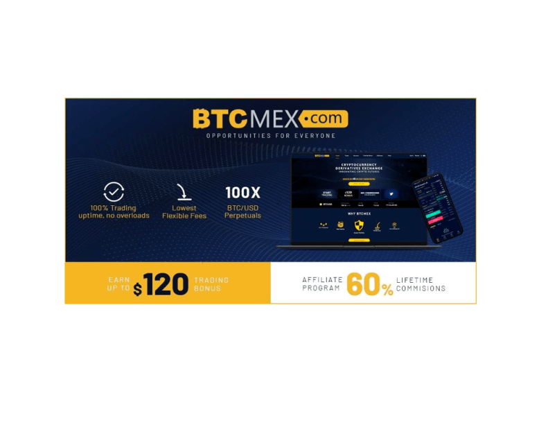 BTCMEX Crypto Derivatives Exchange Aims to take over the Market with New Affiliate Program and $120 Trading Bonus