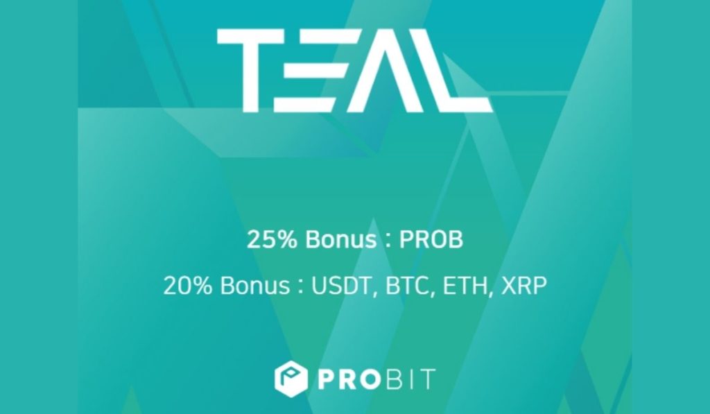 ProBit Exchange Reloads Launchpad IEO for Smart Blockchain Ecosystem TEAL Marketplace