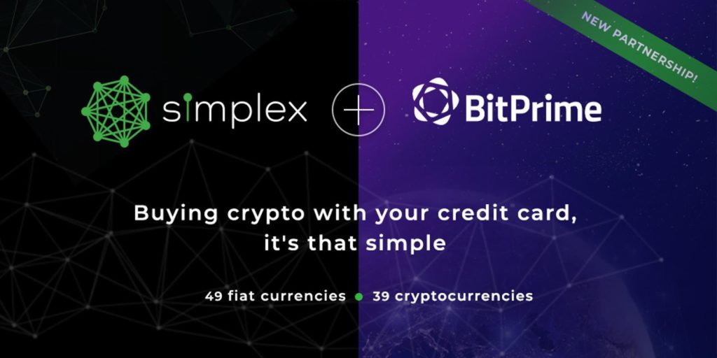 BitPrime Facilitates Crypto Purchases via Credit Card Through Simplex Partnership