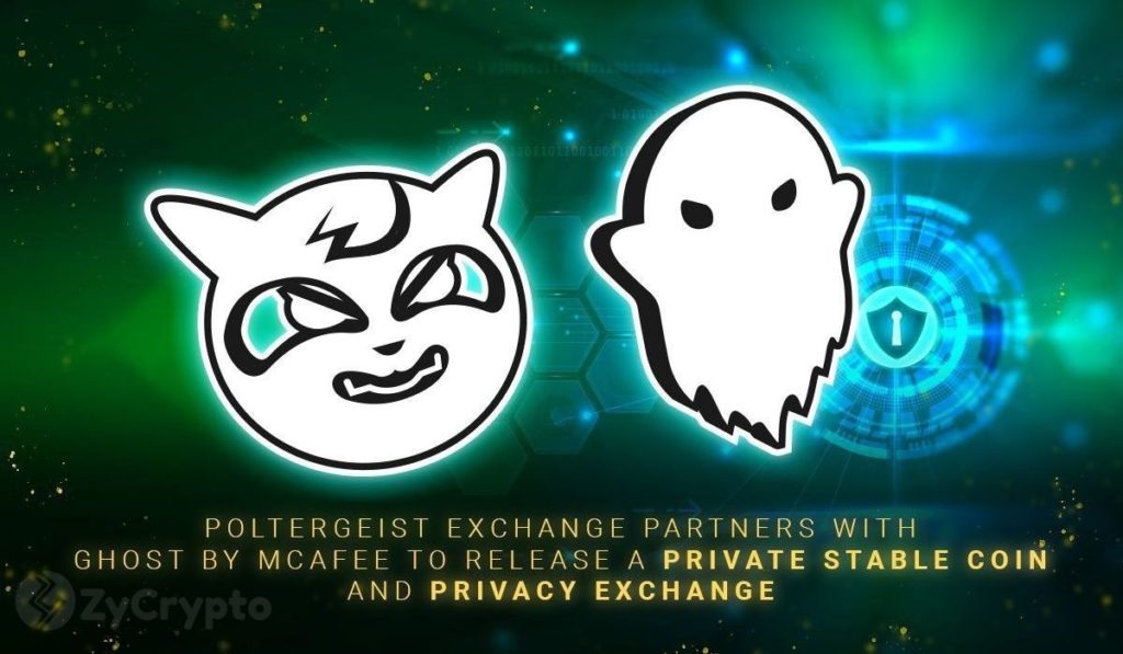 Poltergeist Exchange Partners with Ghost By McAfee to Issue a Private Stable Coin and DEX