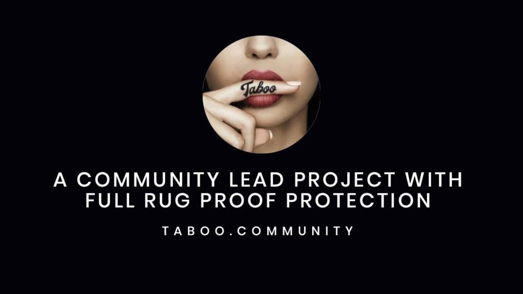 Community Driven Project, Taboo Launches Deflationary Meme Token With its Own NFT Marketplace