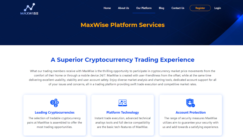 Maxwise Trading Platform