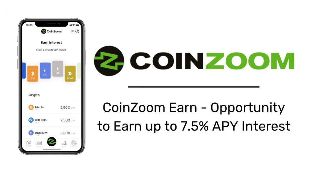 CoinZoom Launches CoinZoom Earn Wallet Offering Up to 7.5% APY