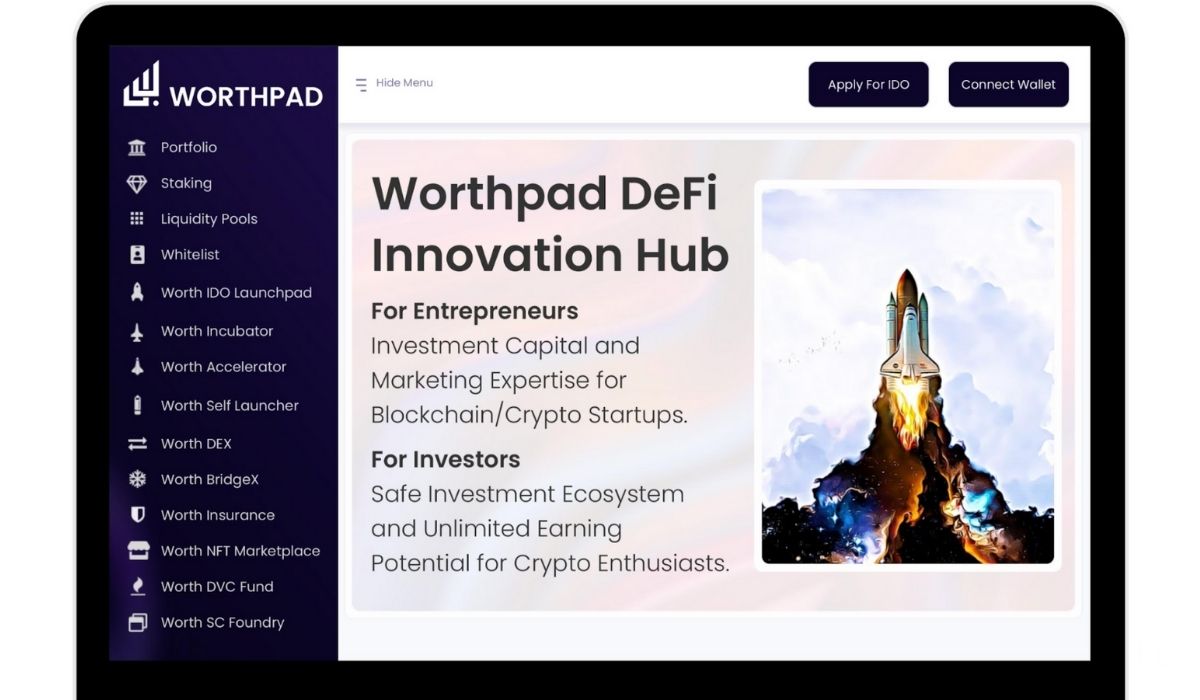 Worthpad: The DeFi Platform Designed to Create Infinite Wealth For Startups and Everyday Retail Investors