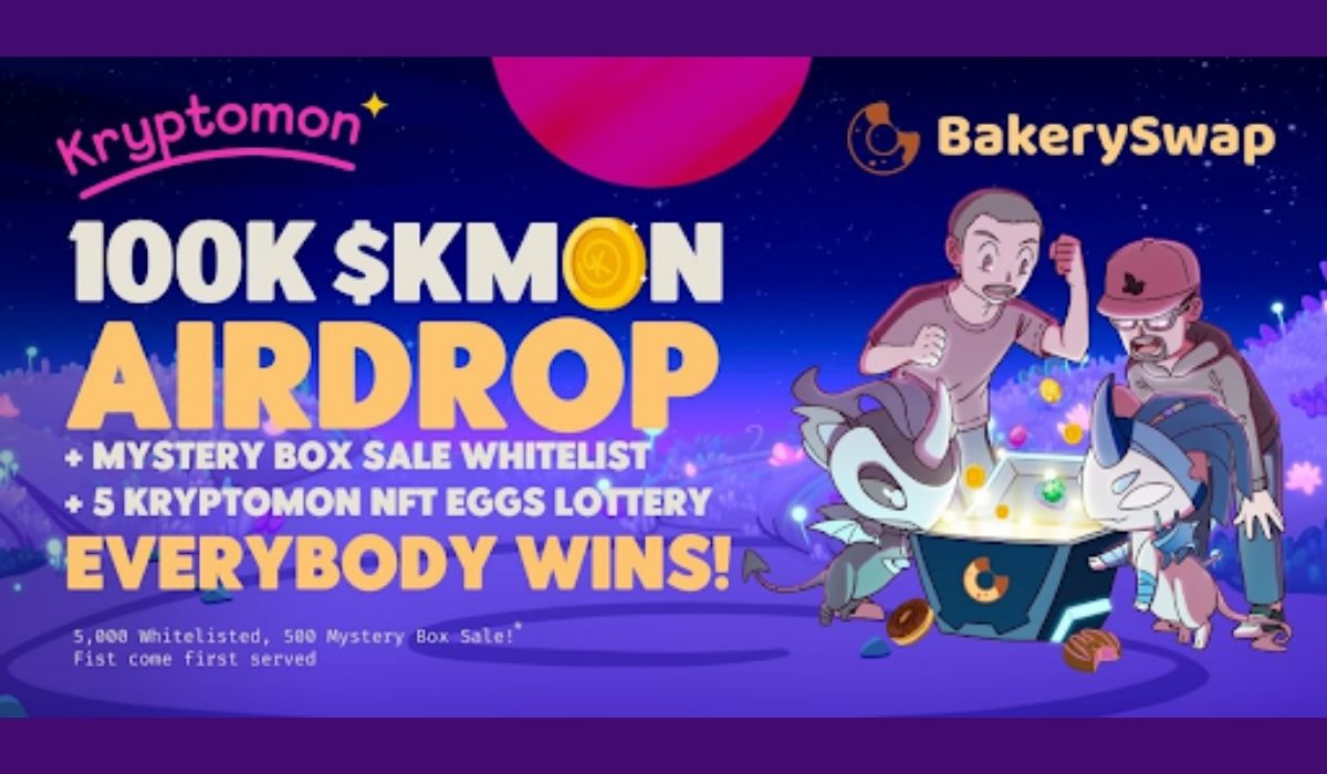 Kryptomon Partners with BakerySwap For Mystery Box Sale And New Exclusive NFT Giveaway Campaign