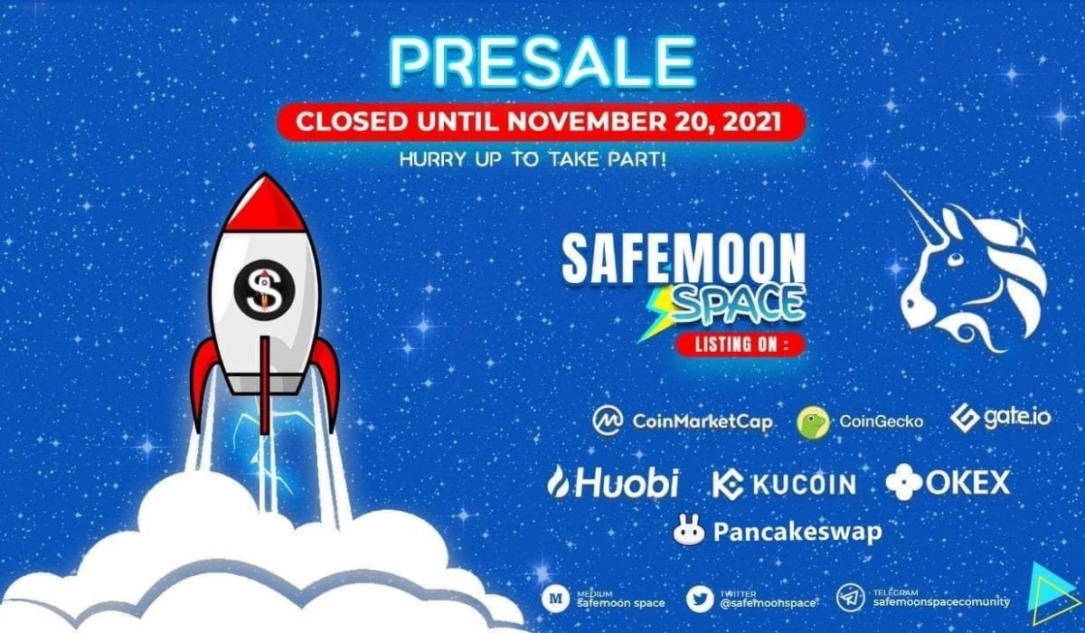 Safemoon Space (SMSP) Token Presale To Proceed Until November 20 With DEX Launch Following Soon After