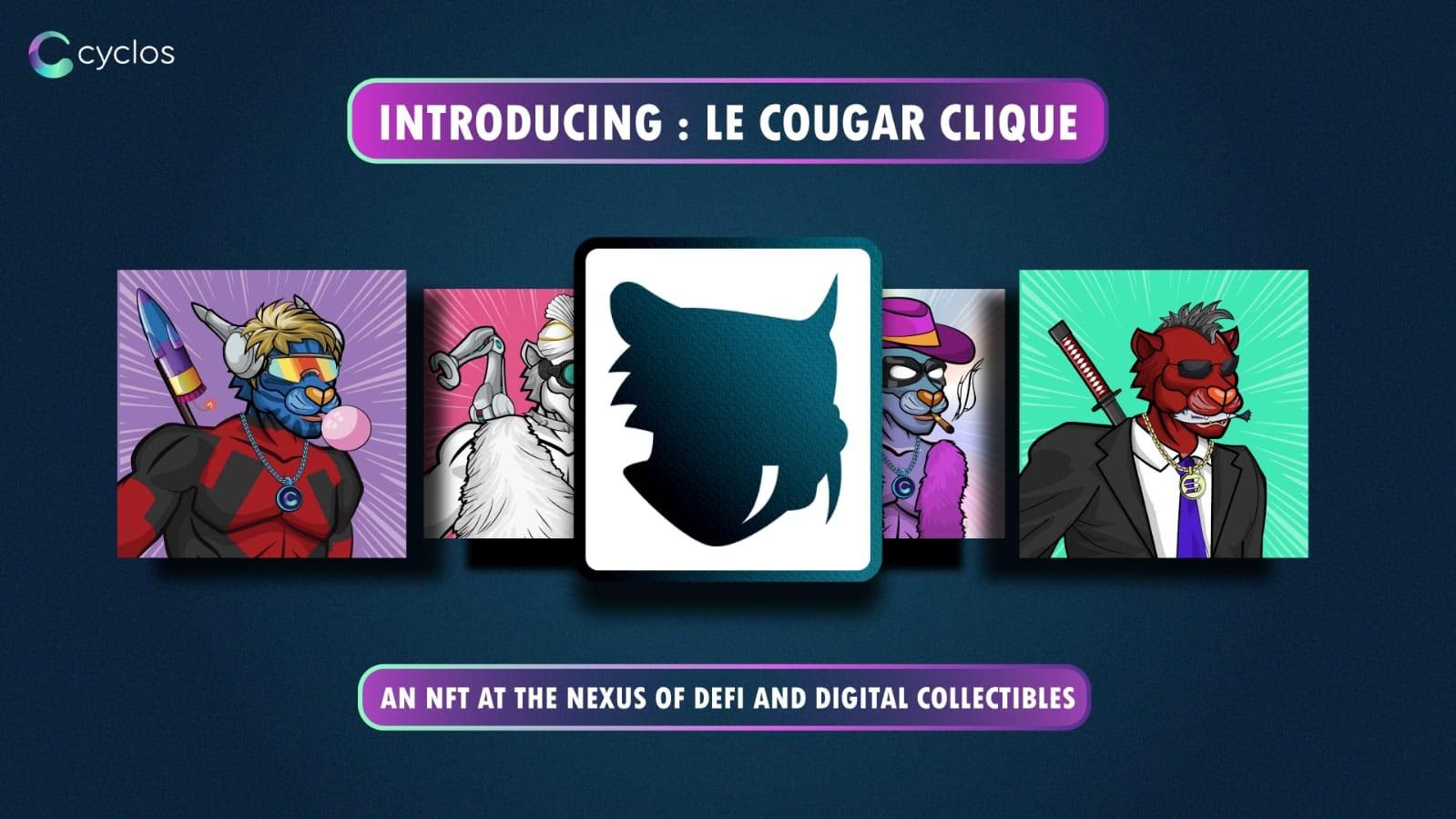 Cyclos And Solatars Partner Up To Launch “Le Cougar Clique” Solana NFT Collection
