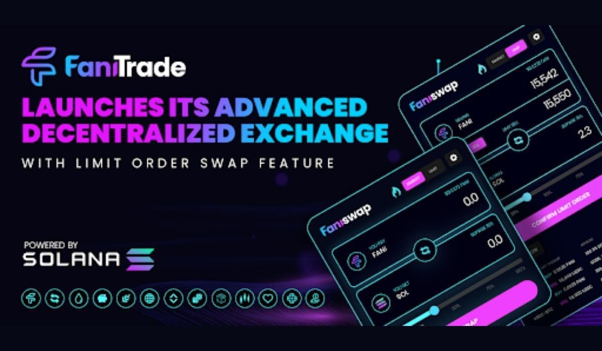 FaniTrade announces the official launch of its advanced Decentralized Exchange with the Limit Order swap feature