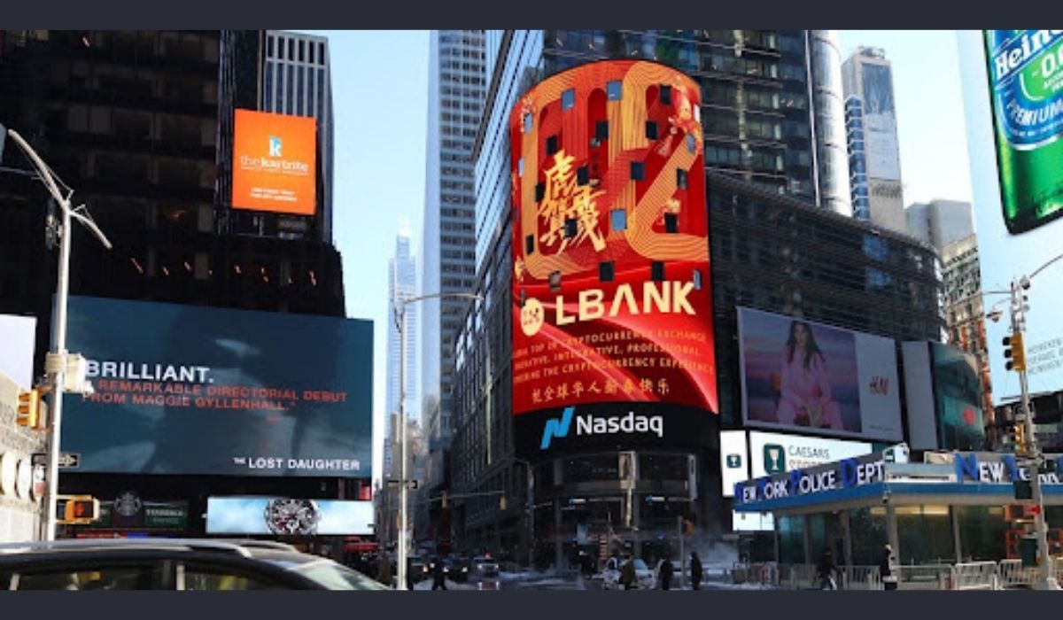 LBank Exchange Wishes Lunar New Year Via Nasdaq Billboard In Times Square, New York