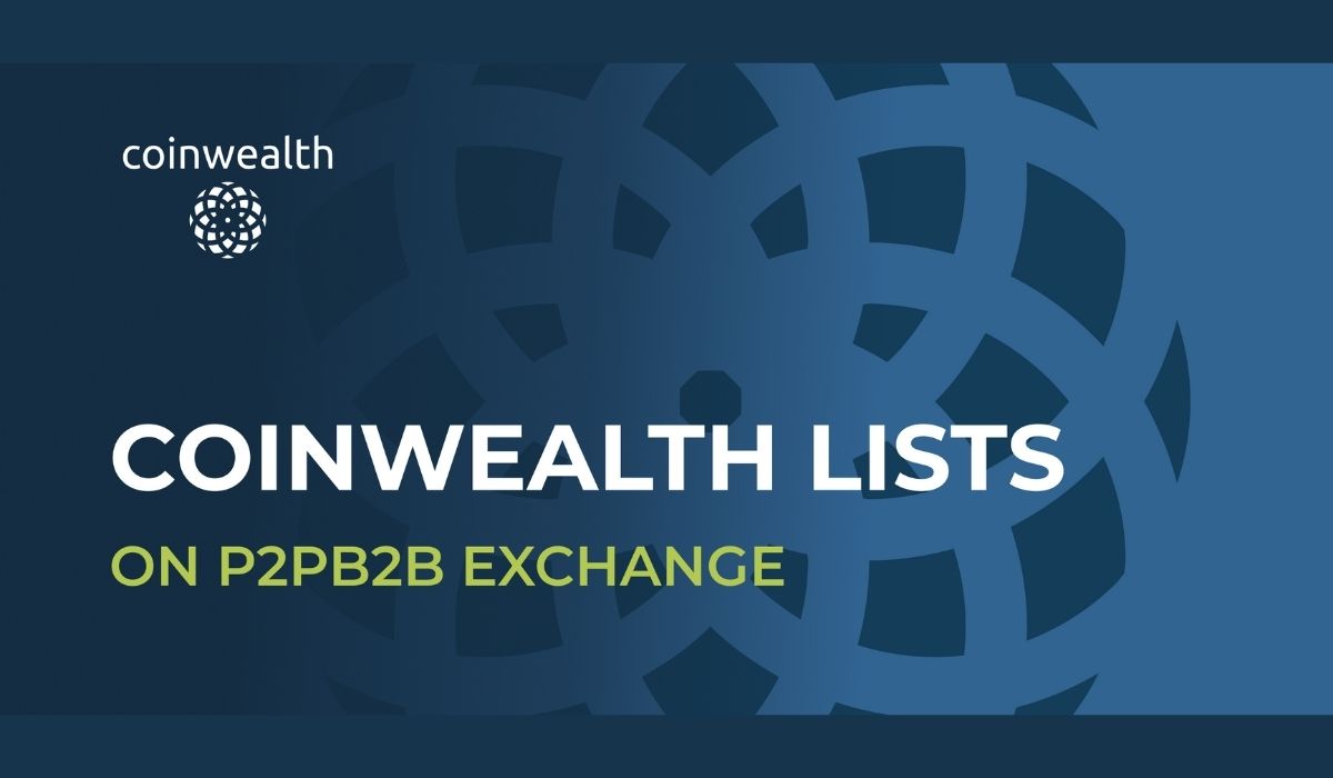 CoinWealth Lists on P2PB2B on March 10th