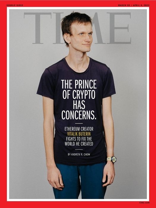 Vitalik Buterin Covers TIME Magazine And Hopes Ethereum Can Be A Tool For Social Change