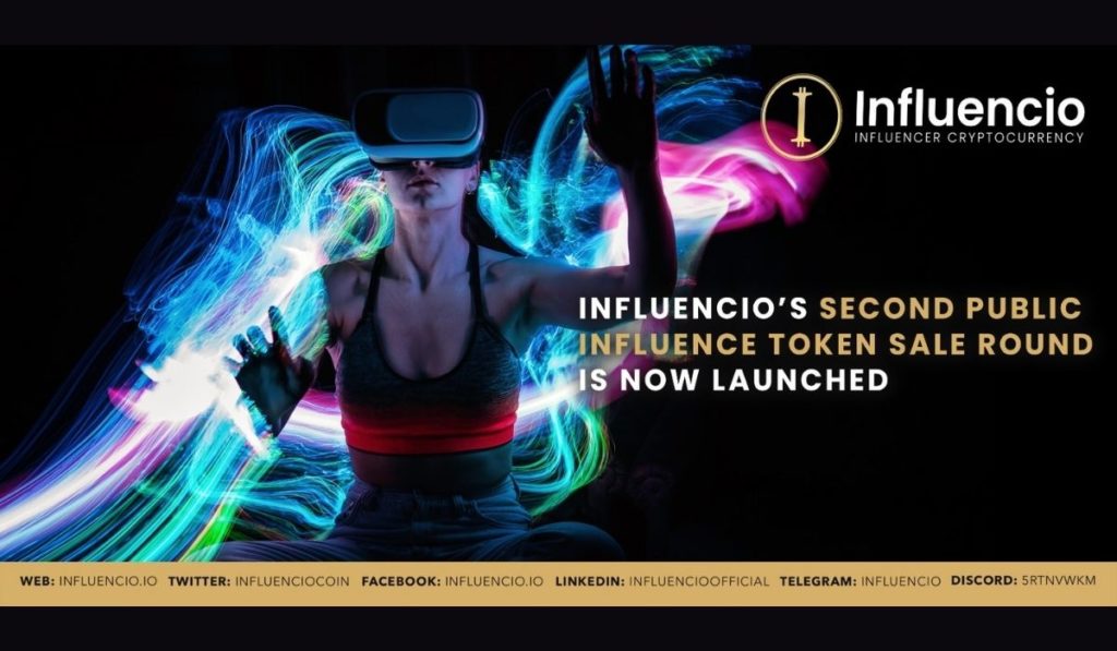 The Second Round Of Influencio’s Public INFLUENCE Token Sale Has Begun