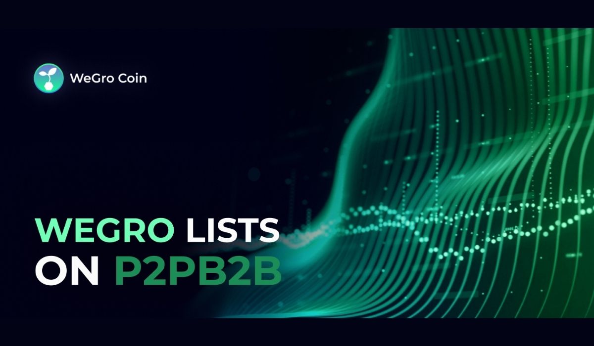 WeGro Token Lists on P2PB2B