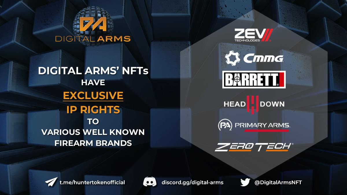 ZEV Technologies and Digital Arms Partner up to Create World’s First IP licensed pistol NFT