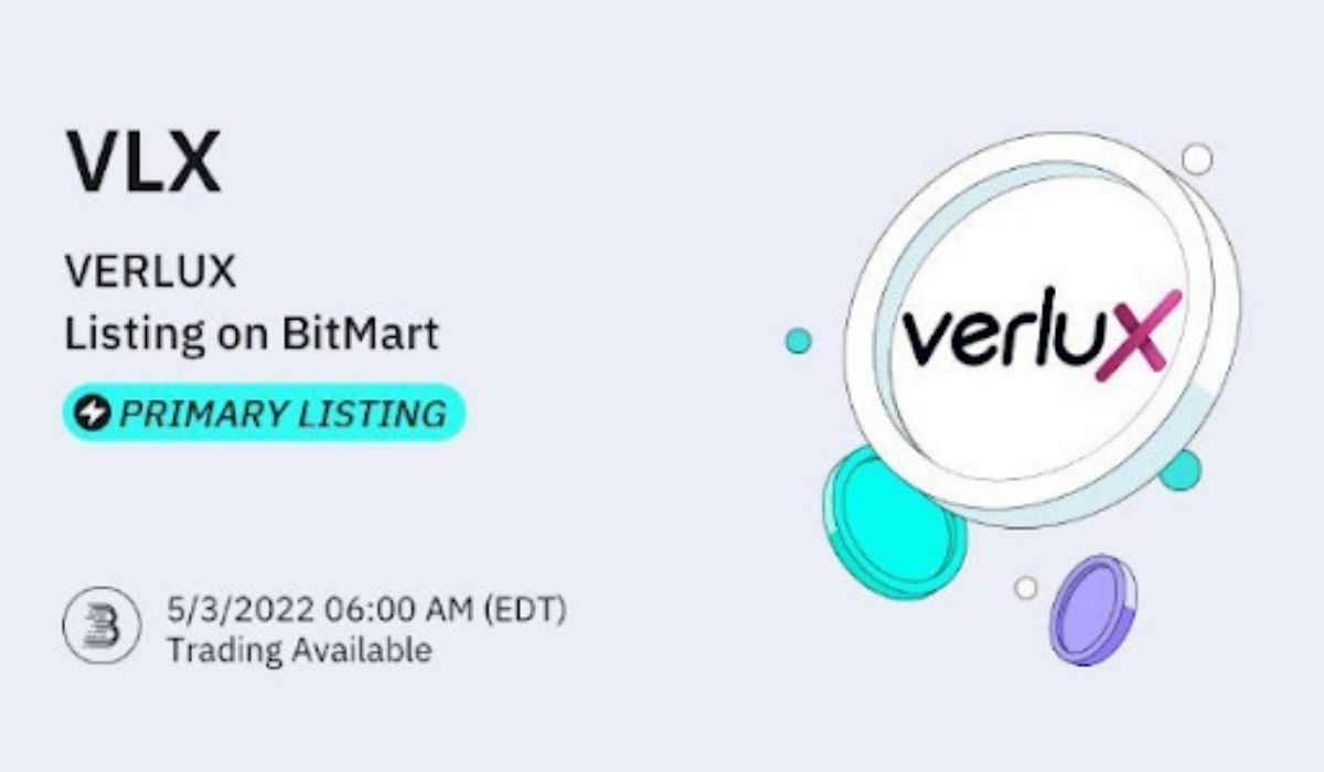 Verlux Announces VLX Token Primary Listing On Bitmart Exchange